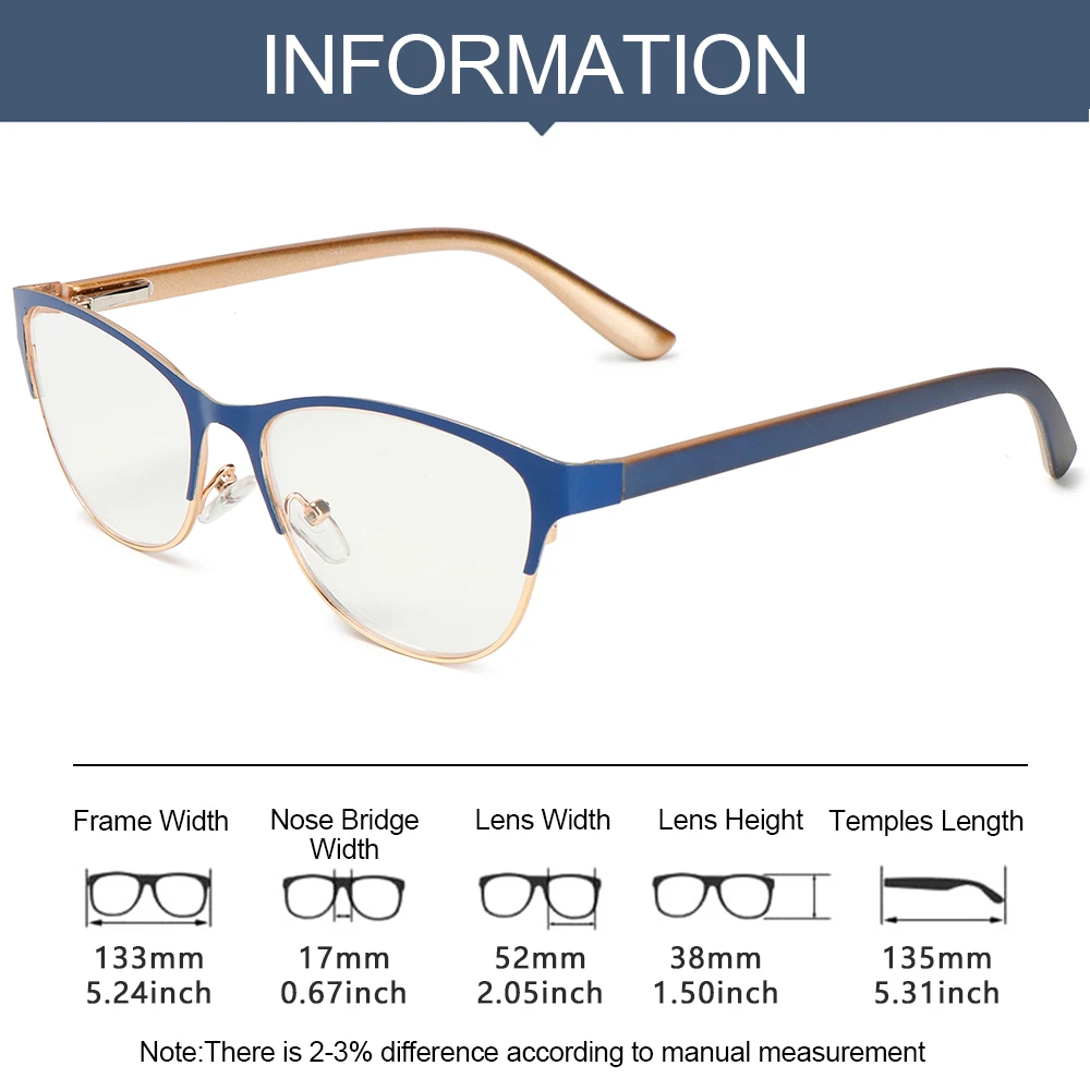 Fashion Classic Metal Reading Glasses Elder Anti-fatigue Optical Eyewear for Women Men Presbyopia Eyeglasses Diopter +1.0~3.5