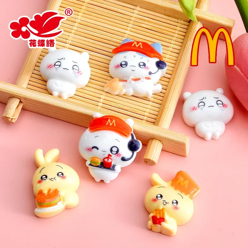 كرتون أوساجي واو كبوشون راتنج طعام مسطح الظهر ، مواد مشغولات يدوية ذاتية الصنع ، سحر صناعة المجوهرات ، 5 من من DIY #1