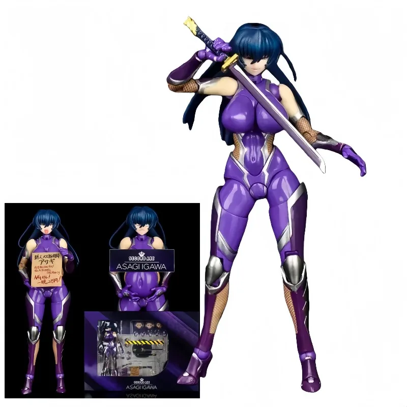 

【В наличии】Фигурка серии Taimanin, модель Asagi Igawa с двумя топорами, статуэтка из ПВХ, коллекционная фигурка, игрушка Native Rocket, подарок