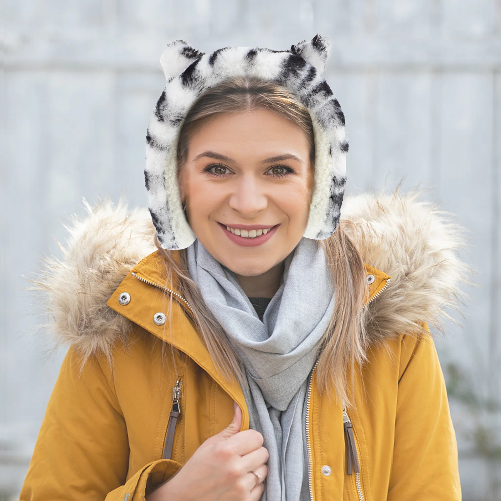 1 قطعة غطاء للأذنين دافئ للقطط غطاء شتوي مرن لتدفئة القطط للنساء واقي أذن أنيق ناعم يسمح بمرور الهواء #6