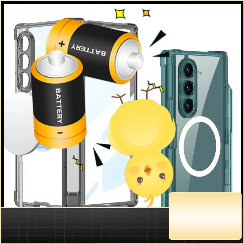 

Stand Screen Shockproof Protector Film Cover for Samsung Galaxy Z Fold 6 Case Wireless Charging Magnetic Hinge Pen Holder