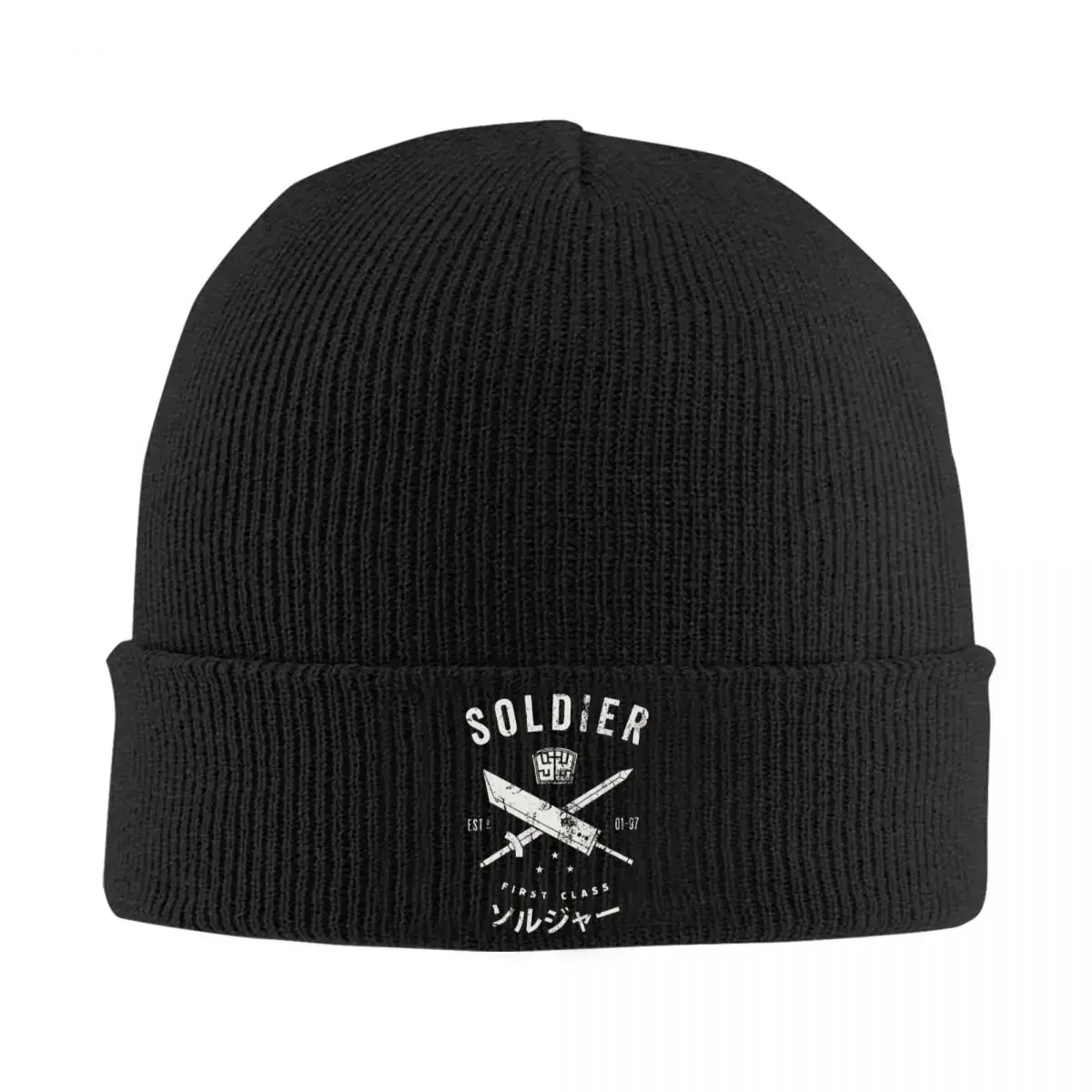 Soldier Knit Hat Beanie Winter Hats Warm Hip Hop Final Fantasy Video Game Caps for Men Women