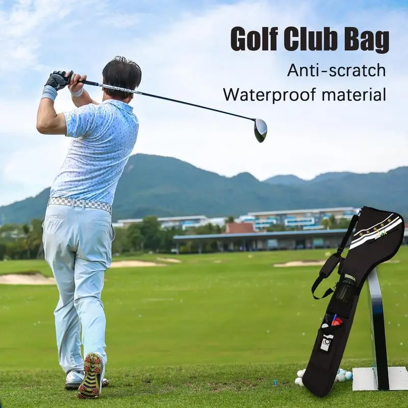 

Golf Club Bag Golf Club Organizer Bag Adjustable Shoulder Strap Organizer Supplies For Men Boys Girls Youth Teens Athletes