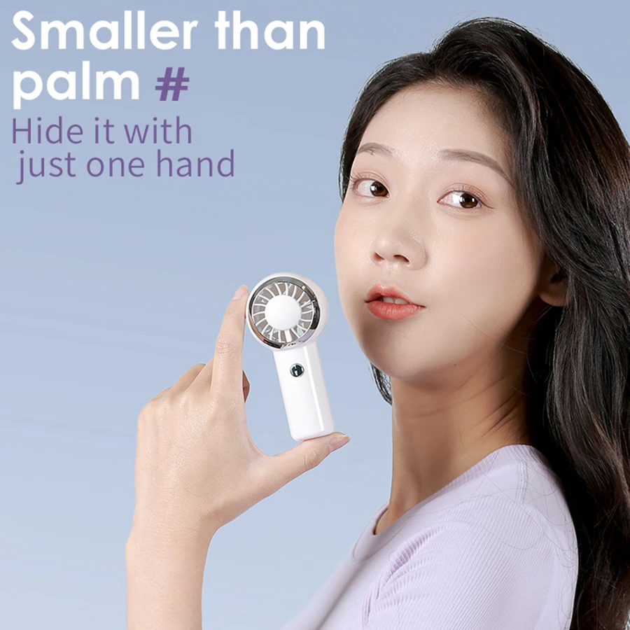 Новинка 2024, ультралегкий портативный мини-вентилятор, всего 60 г, портативный вентилятор, карманный вентилятор для путешествий, покупок
