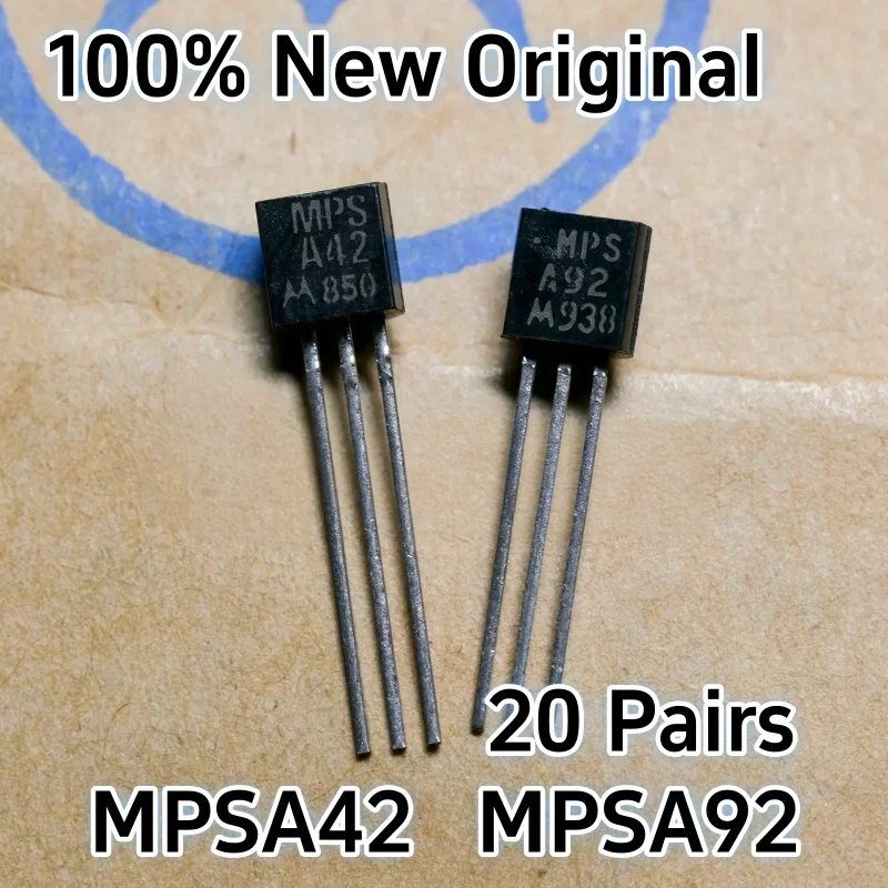 20pairs MPSA42 MPSA92 A42 A92 Genuine Brand New Original