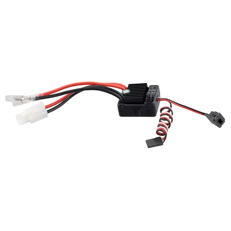 ABUM-2X RC 1060 Brushed ESC 60A 2-3S Lipo Waterproof Electric Speed Controller For RC Car Truck Boat Axial/Traxxas/Tamiya
