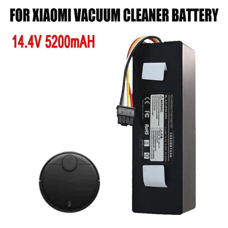 

14.4V 5200mAh Robotic Vacuum Cleaner Replacement Battery ,for Xiaomi mijia Roborock S55 S60 S65 S50 S51