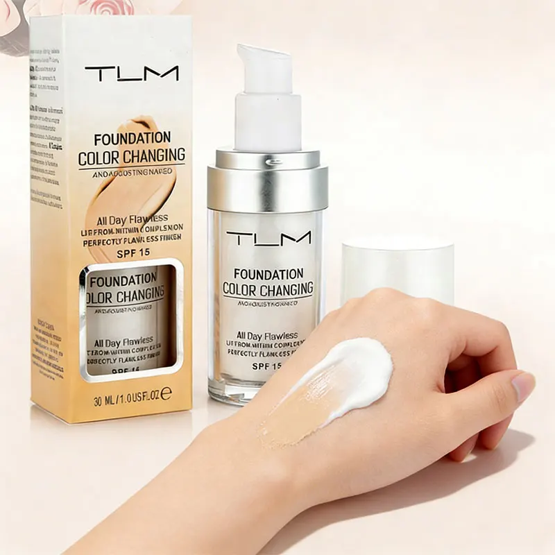 30ml Magic Color Changing Foundation Oil-Control Face Cover Concealer Makeup Liquid Hydrating Long Lasting Tone Foundation