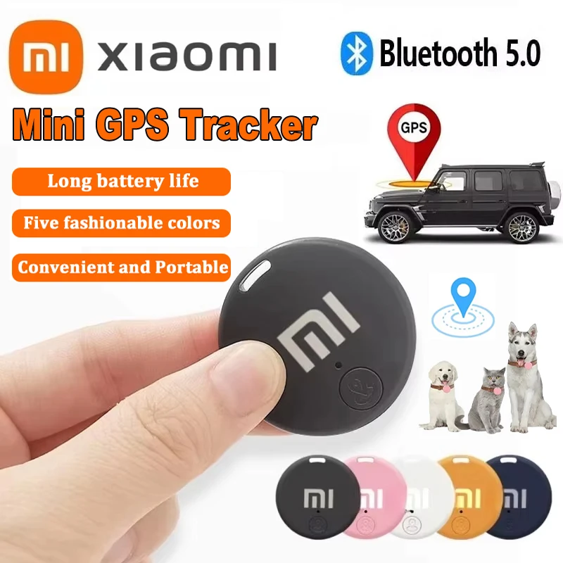 Xiaomi-rastreador GPS con Bluetooth 5,0, dispositivo antipérdida, bolsa para mascotas y niños, seguimiento de billetera, localizador inteligente IOS y Android, accesorio 2025