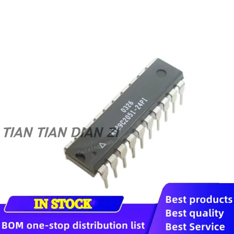 1pcs/lot AT89C2051-24PI AT89C2051-24PU DIP-20 ic chips in stock