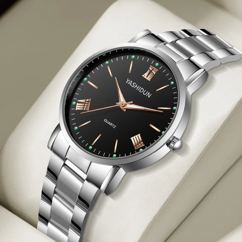 ساعة YASHIDUN للنساء ساعات جلدية عصرية مقاومة للماء للسيدات ساعات كوارتز عصرية هدية عيد الحب