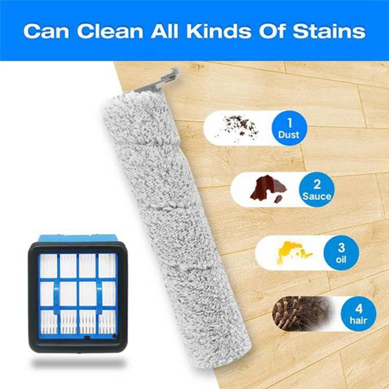 A66T-совместимый с Bissell Crosswave Omniforce 3882, пылесос для влажной и сухой уборки, роликовая щетка, аксессуары для фильтров