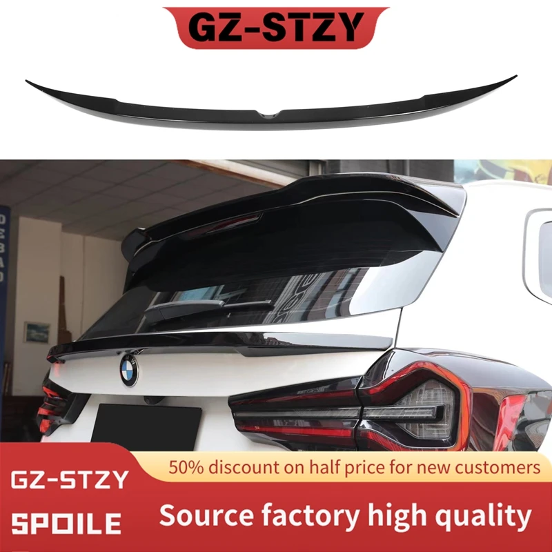 

Hihg Quality ABS Material Mid Spoiler For BMW X3 G01 2018-2023 Rear Tail Wing Trunk Cover Glossy Black Carbon Fiber Body Kit