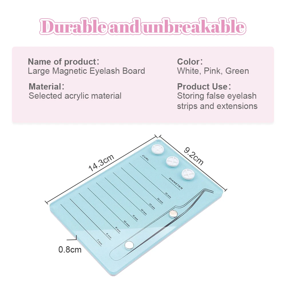 Piastra di aspirazione per ciglia con supporto magnetico Pallet colla Pallet Clip per ciglia pinzette bordo acrilico innesto strumenti per ciglia finte