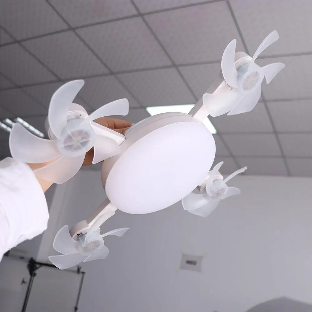 بسيطة 2 في 1 مروحة السقف التحكم عن بعد توفير الطاقة الكهربائية مروحة لاسلكية العالمي 3 التروس يعتم مصباح السقف مكتب #5