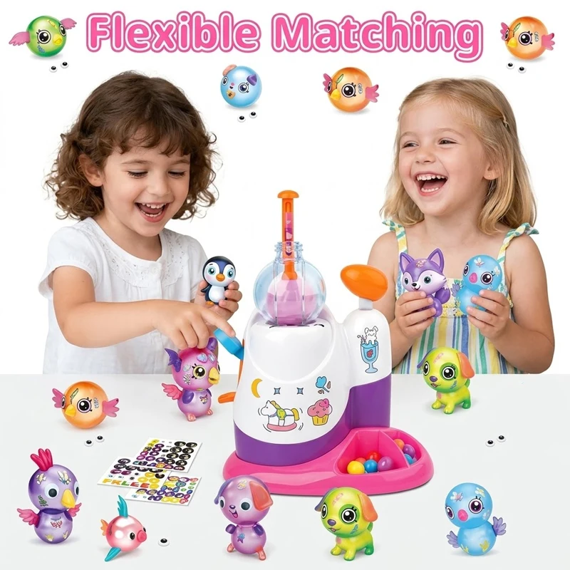 

DIY Inflatable Toy Set Handmade Balloon Inflator Machine Assembly Educational Toys for Kids Fun Anti-Stress Craft Birthday Gifts