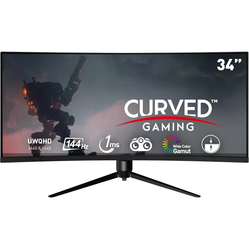 Optix MAG342CQR 1500R Curvature 21:9 Aspect Ratio Narrow Bezel 1ms 3440 x 1440 (UWQHD) 144Hz Refresh Rate Tilt/Swivel