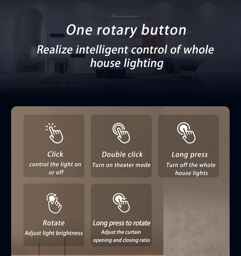 Aqara H1 مقبض التبديل الذكي التبديل اللاسلكي مفتاح الإضاءة مع زيجبي واي فاي دعم أبل Homekit App المنزل الذكي التحكم عن بعد