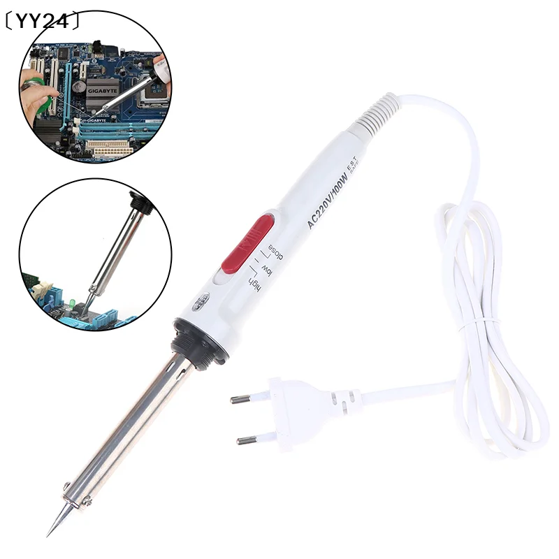 100W High Power Adjustable Temperature Electric Soldering Iron Dual Temperature Control With Switch Welding Pen Tool〔YY24〕
