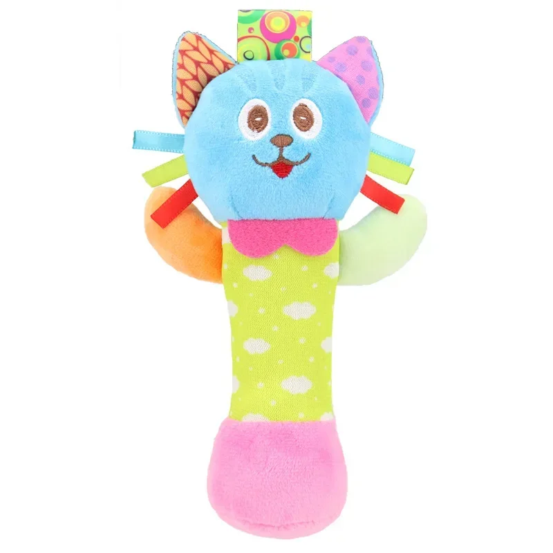 Plush Baby Rattle Toys Infant Rattle Hand Bell Stick Animal Mobiles Toy for Toddler Children Plush Bebe Toddler Toys Gifts