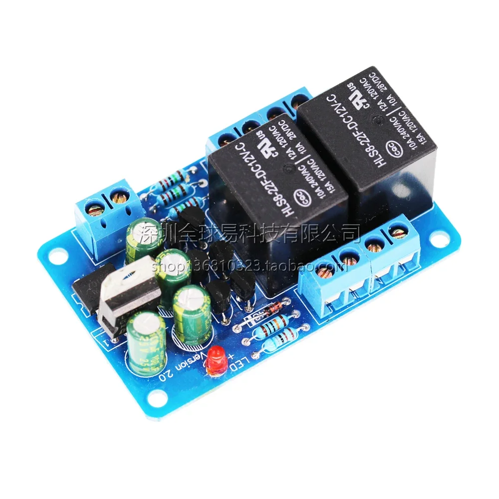 Speaker Speaker Amplifier Board Protection Circuit Parts Double Relay Protector Boot Delay and DC Detection DIY Kit