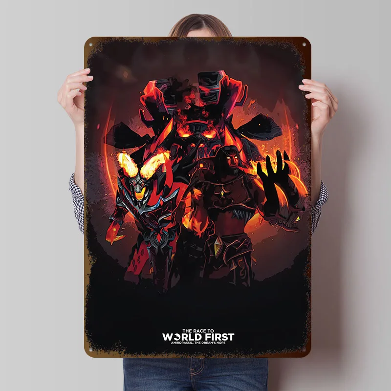 Echo RWF Fire Poster, individuelle Vintage-Metallschilder, Wandkunst, Retro-Blechschild für Schlafzimmerdekorationen, Bürodekoration, Zimmer, Haus