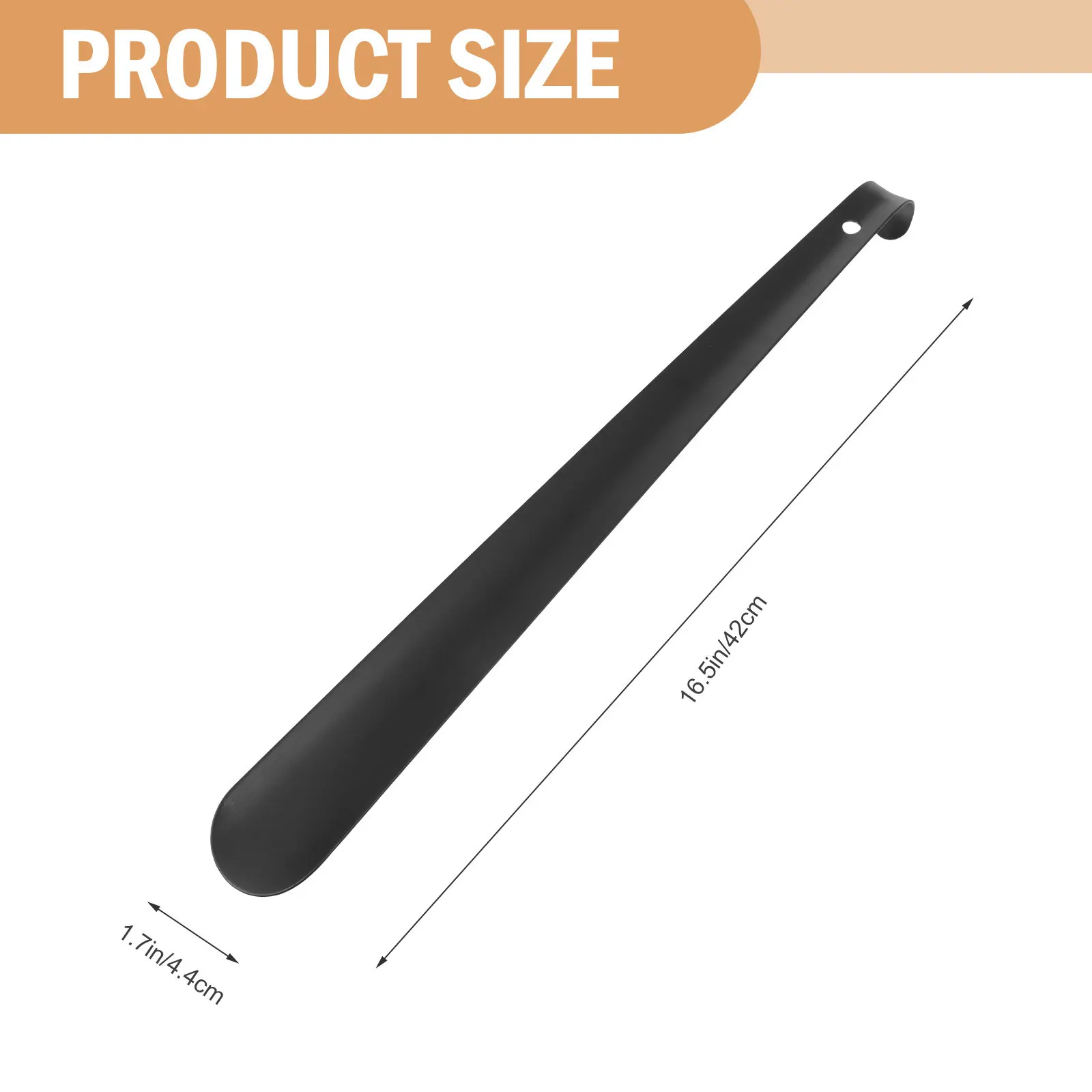 

1 шт. ложка для обуви из нержавеющей стали средней длины, портативный удобный инструмент для надевания обуви, аксессуар для пожилых людей, облегчающий надевание