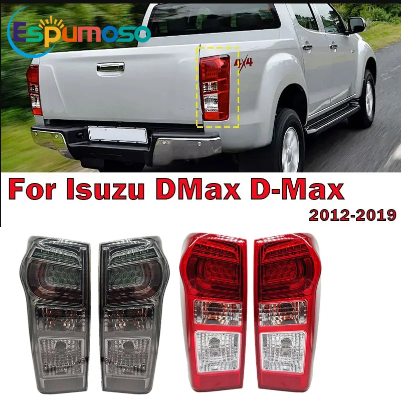 

Car Rear LED Tail Light Assembly For Isuzu DMax D-Max 2012-2016 2017 2018 2019 With Wire Harness Bulbs 8961253983 898125393