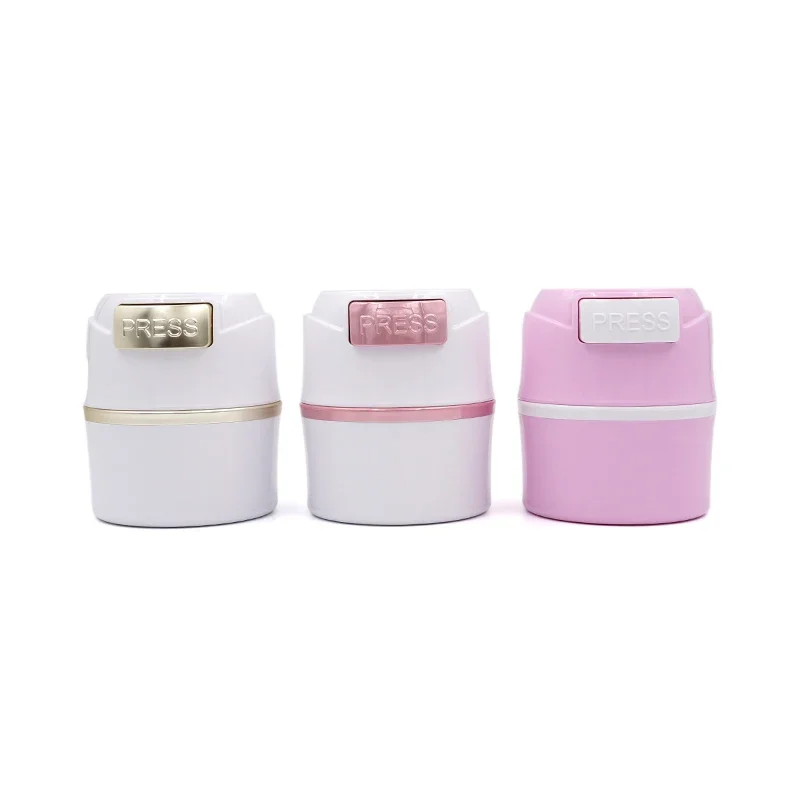 High-qaulity Electroplated Gold Button Eyelash Glue Storage Jar Press-type Activated Carbon Sealed Storage Tank Makeup Tools