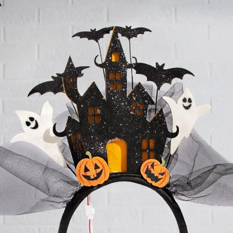 

Glowing Castle HairBand Cosplay Headpiece For Halloween Costume Accessories Festival Gathering Celebration Event