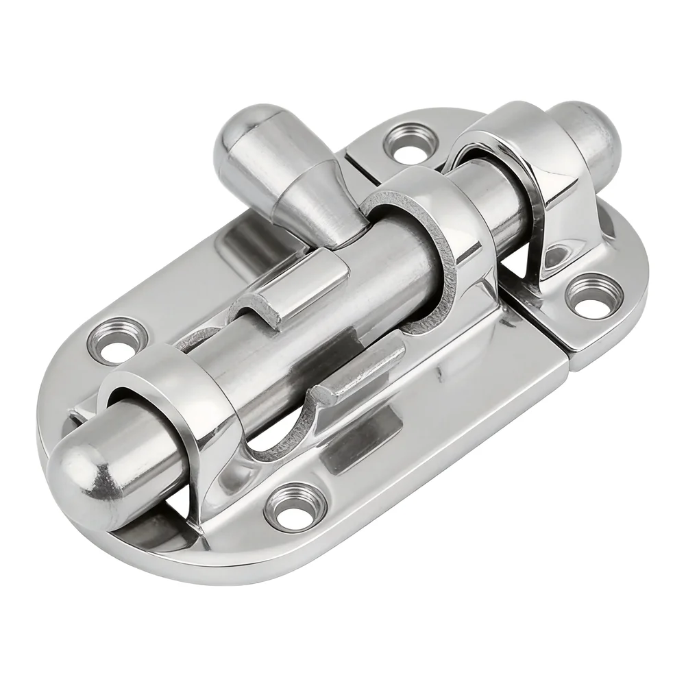 316 Stainless Steel Boat Door Lock Marine Lost Wax Process Polishing Finish Direct Replacement Glass Lock Clasp