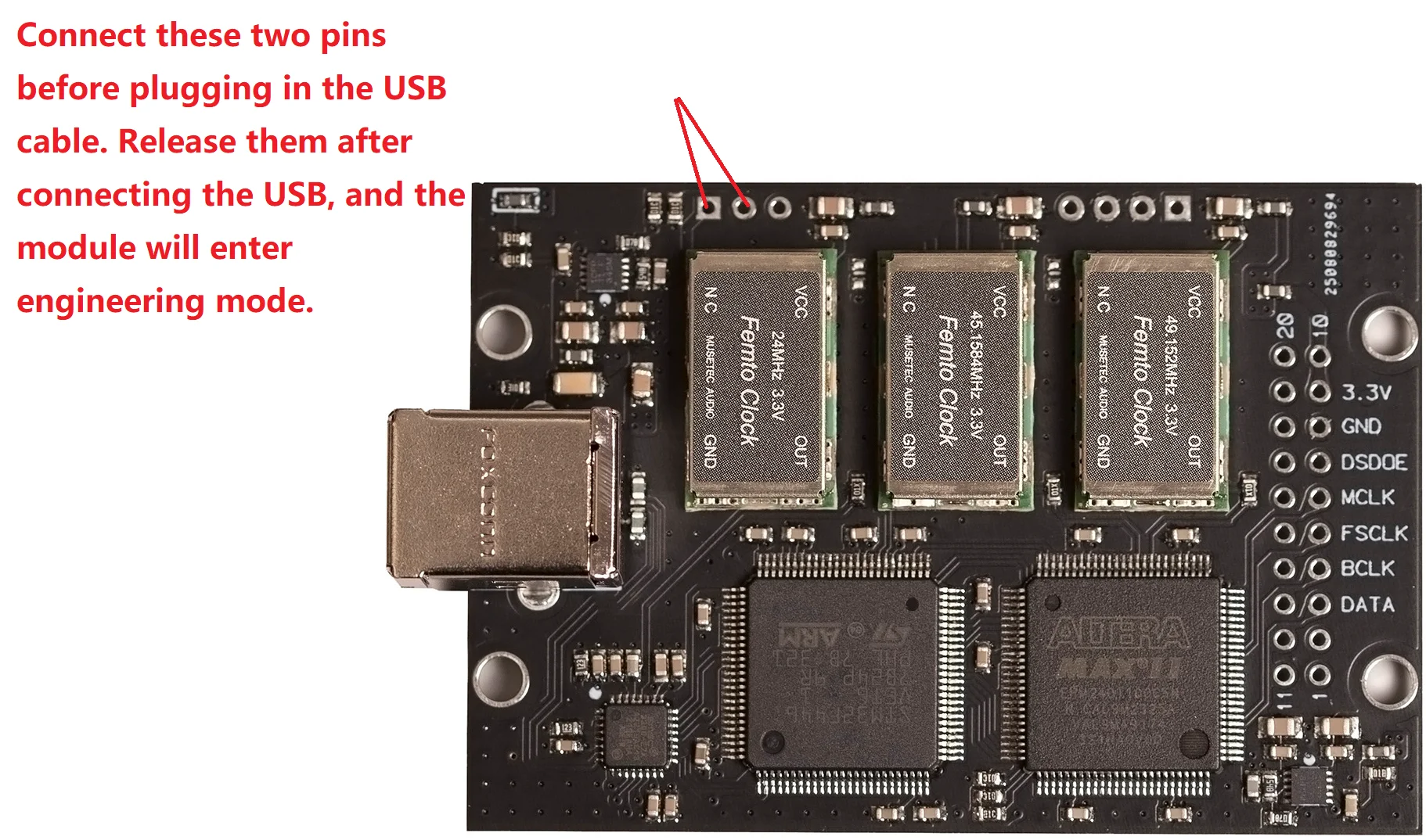 Amanero-Module Combo384 USB, Italie, DSDorgPCM384, Version Haut de Gamme