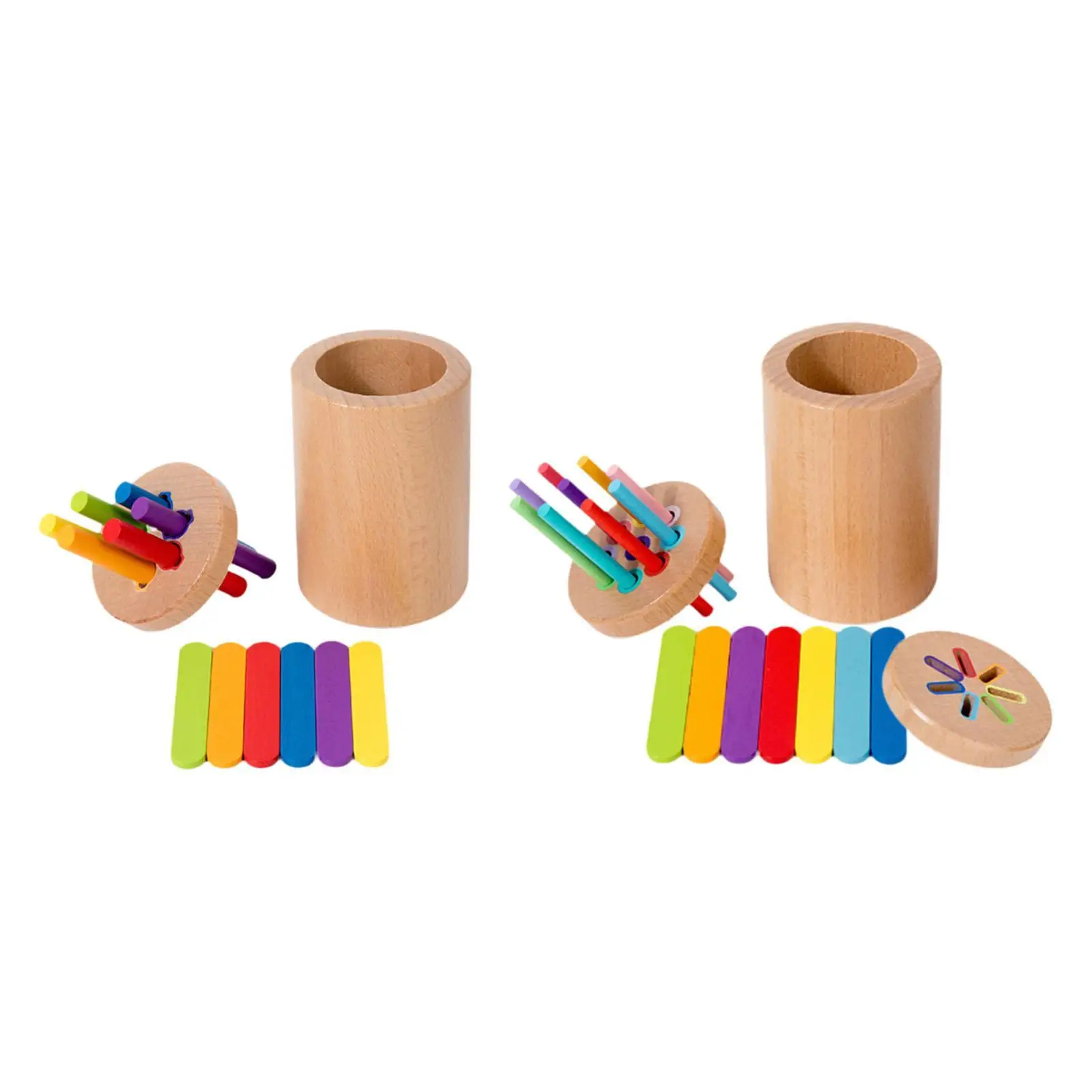 Kids Sorting Cup Preschool Learning Activity Cognitive Color Sorting Toy