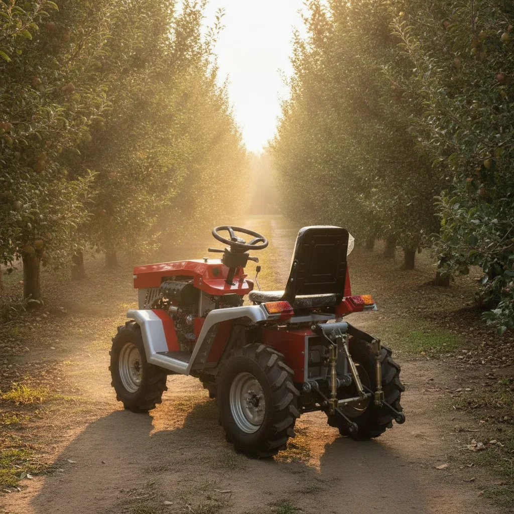 Mini Compact Wheeled Tractor Hot Selling New Model Farming Equipment, OEM Custom Logo Printing Service, Free Shipping