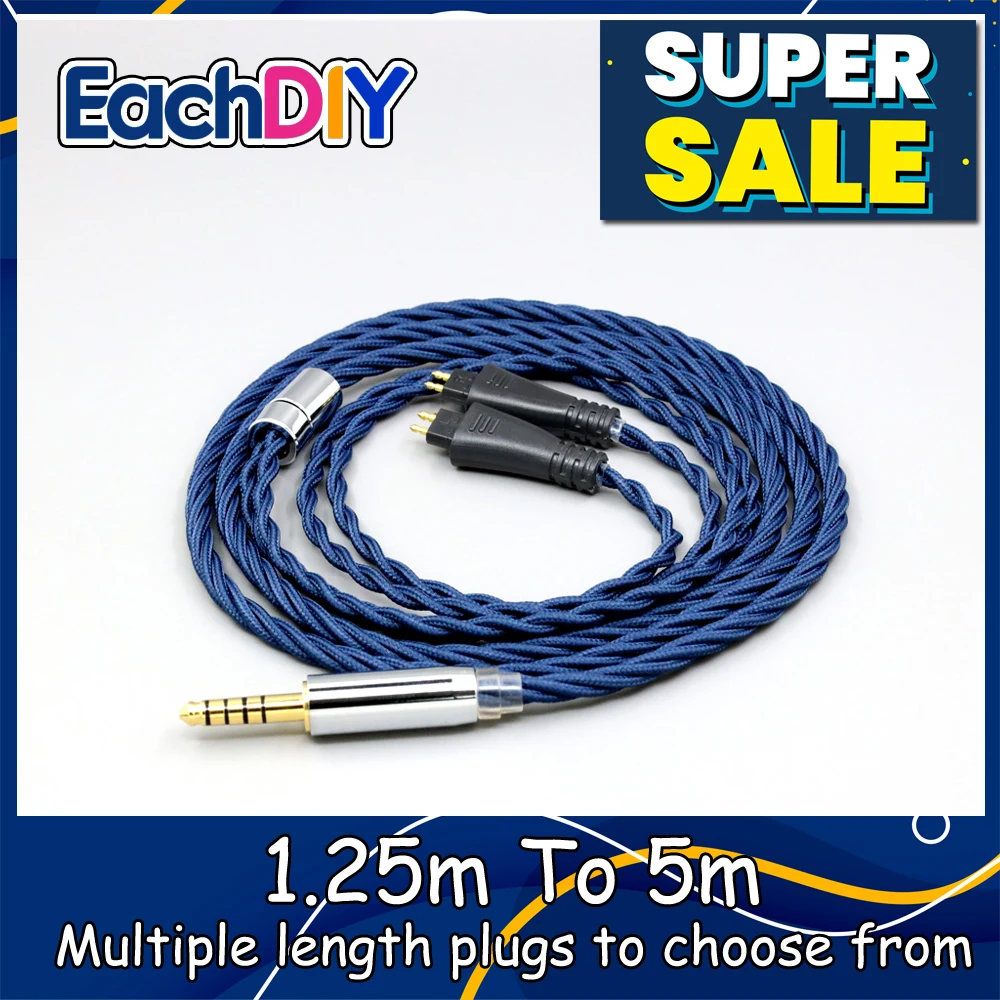 99% Pure Silver OCC Graphene Alloy Full Sleeved Earphone Cable For FOSTEX TH900 TH1000RP TH1100RP TH-909 TR-X00 TH-600  LN008603