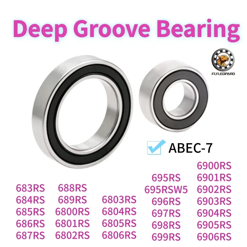 5Pcs 696RS 6x15x5 Bearing ABEC-7 6900RS 6901RS 6902RS 6903RS 6904RS 6905RS 6906RS 2RS Deep Groove Bearing