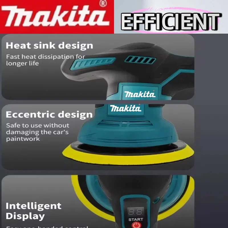 マキタコードレスカーポリッシャーマシン 8 ギア電気ワックスがけ修理ワイヤレスバフ研磨機 18V-20V バッテリー用