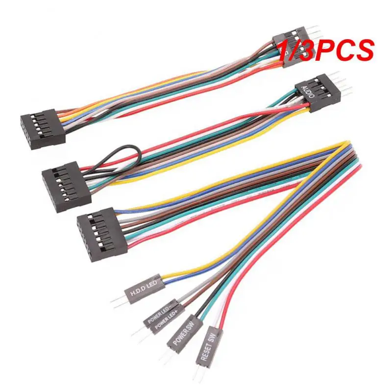 1/3PCS Suitable for motherboards with ordinary chassis transfer wiring switch cable USB cable audio cable three-piece set