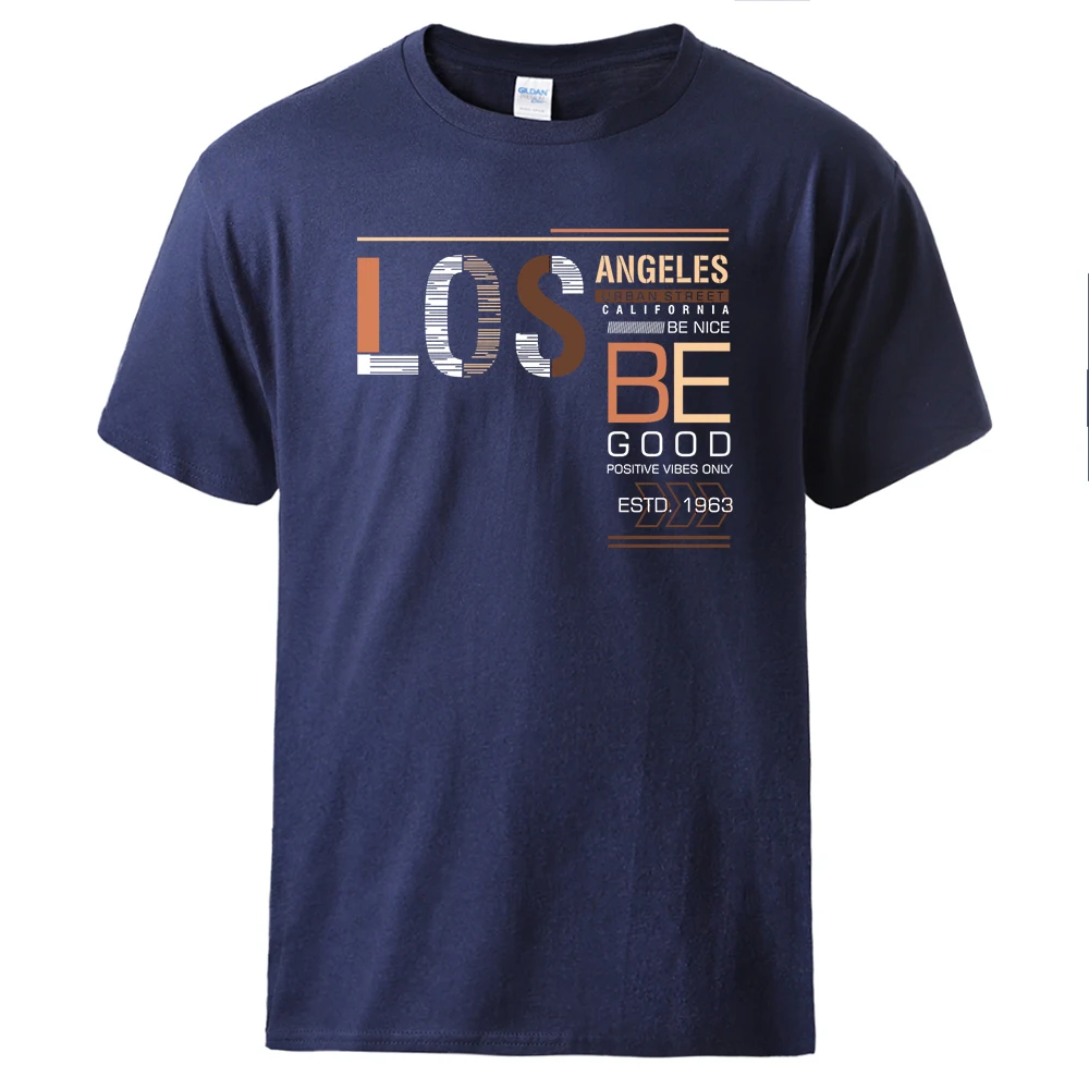 Los Angeles California Be Nice Be Good Estd.1963 Cotton T-Shirts Comfortable Street T-Shirts All-Matcht-Shirt Fashion Tshirts