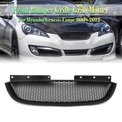 Front Grille Grill For Hyundai Genesis Coupe 2008-12 Honeycomb Style Carbon Fiber Look/Gloss/Matte Black Upper Bumper Hood Mesh