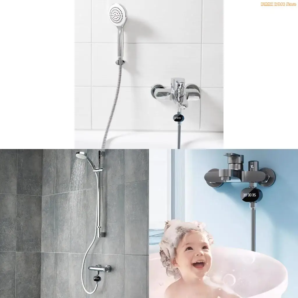 

K1AE Светодиодные датчики температуры для душа и таймер с функцией безопасности для семейного использования в ванне