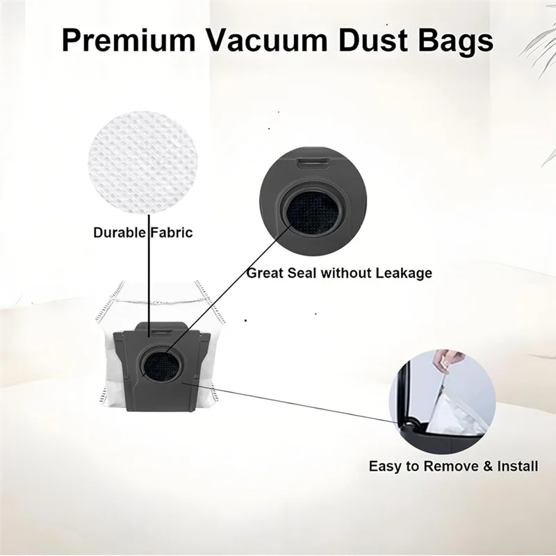 A98I-For Mova S20 Ultra طقم استبدال المكنسة الكهربائية-فرشاة رئيسية فرشاة جانبية فلتر Hepa ممسحة وسادة كيس لجميع الغبار ملحقات أجزاء #6