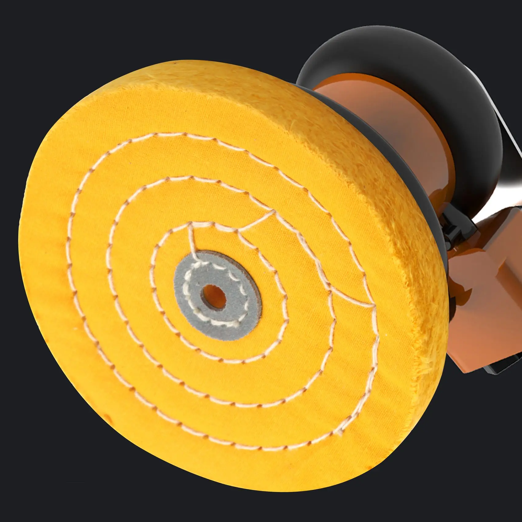 

ABWZ-5Pcs Buffing Polishing Wheels For Bench Grinder With Polishing Compounds Kit, White And Yellow