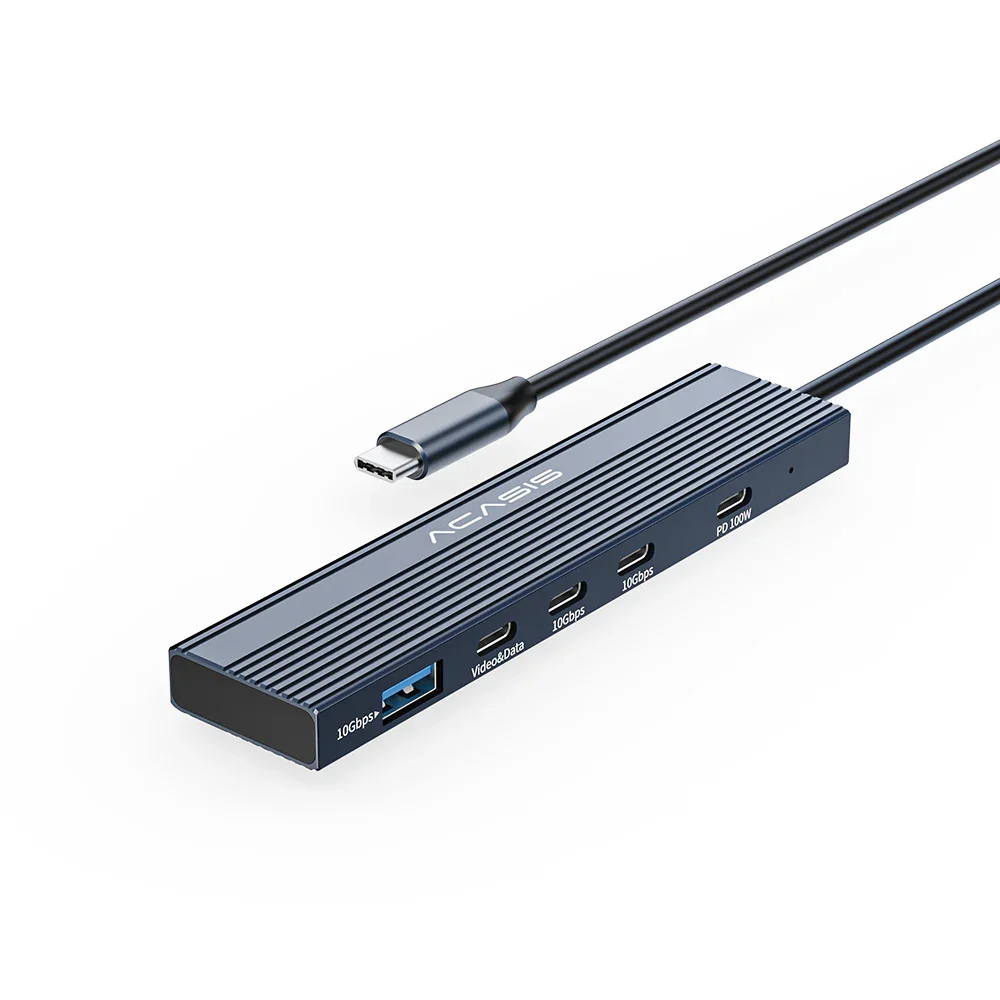 Stacja dokująca Acasis 10Gbps USB-C z wyjściem wideo USB-C 4K/60HZ, PD 100W, 2*USB-C 3.2, USB A dla Macbook/Dell XPS — zdjęcie produktu 7