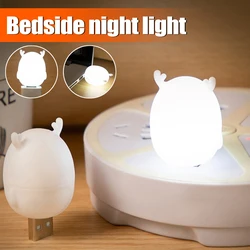 1-10pcs USB Plug Lamp Mini LED Night Light Computer Mobile Power Charging Small Book Lamp Eye Protection Reading Light Kids Gift