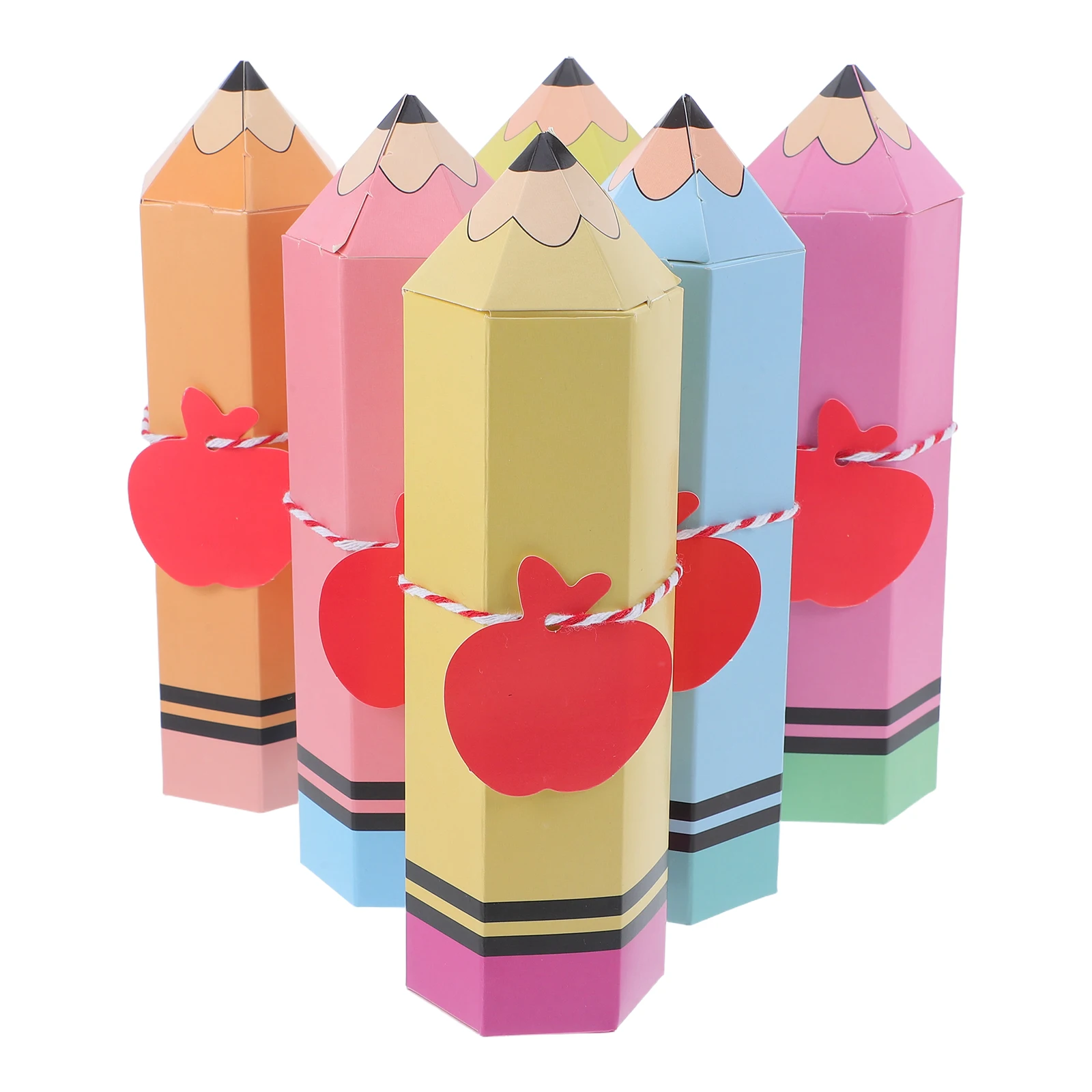 Pencil Packaging Box Back To School Treat Graduation Candy Container Snack Boxes Party Favor Supplies Paper Candy Box