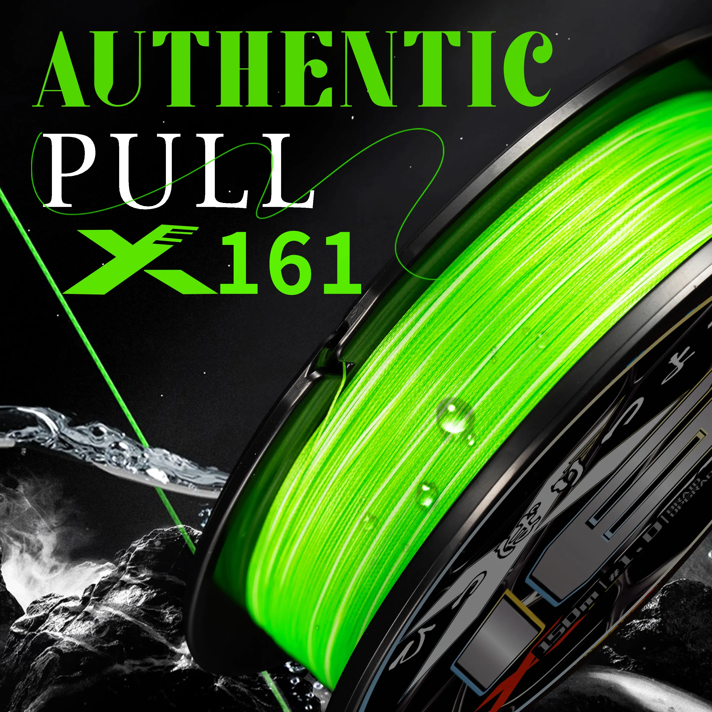 neon green braided fishing line 12 Strand Hollow Core 30 lb / 1250 Yards Brent Ehrler Reaction Tackle Braided Fishing Line
