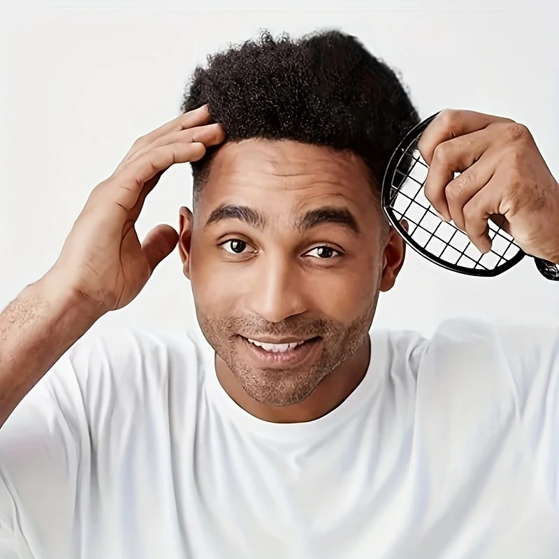 1 Stück Premium African Twist Haarkamm mit Gitternetz-Design, robustem ABS-Kunststoffgriff und Zähnen – Detail 1