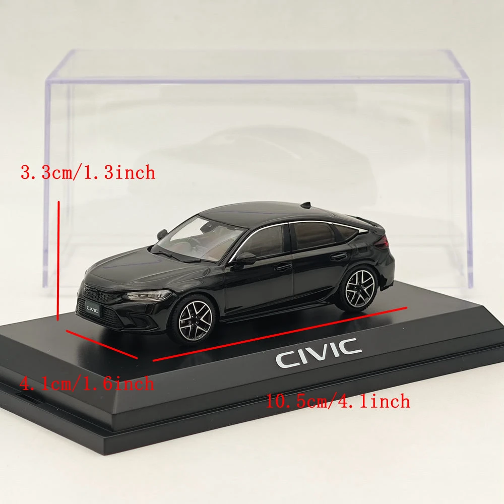 하비 재팬 HJ432003BK 1/43 시빅 (FL1) LX 크리스탈 블랙 펄 다이캐스트 모델카 미니어처 한정판 컬렉션 장난감 차량 모델