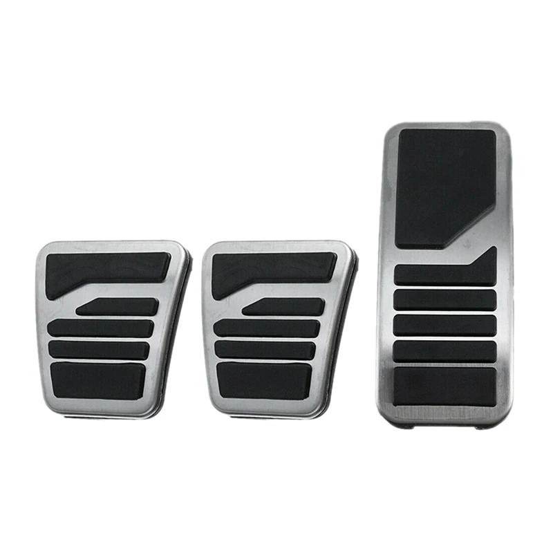 MT Car Gas Clutch Brake Pedal Cover Kit For Mitsubishi Pajero 3 Outlander Lancer X Eclipse Cross Rubber Nonslip Pad